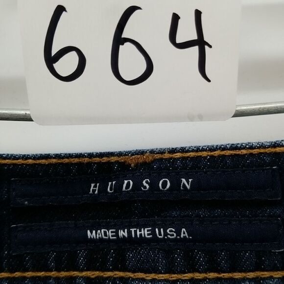 Hudson Jeans Womens Size 31 Bootcut Distressed Denim Stretch Mid Rise Vintage - Picture 9 of 11
